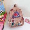 Kindergarten Grundschüler Schultasche Cartoon Niedlich Ausländischer Stil Druck Jungen und Mädchen Rucksack Kinderrucksack