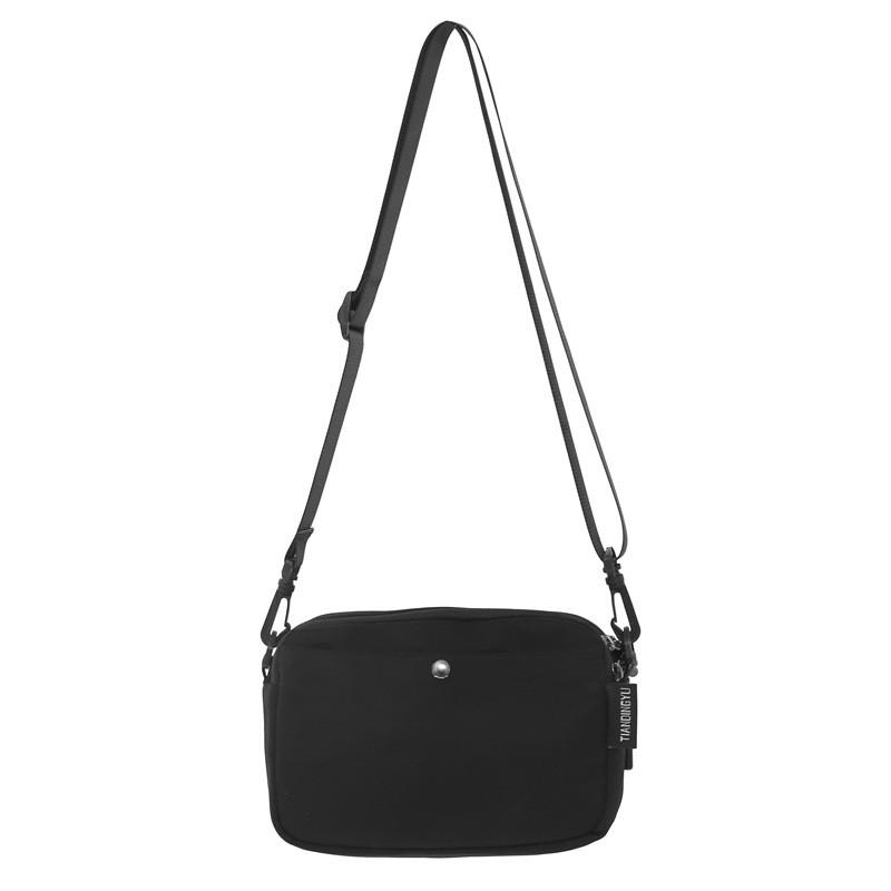 Trendy Couples Casual Shoulder Bag Stylish Nylon Crossbody For Everyday Use чёрный