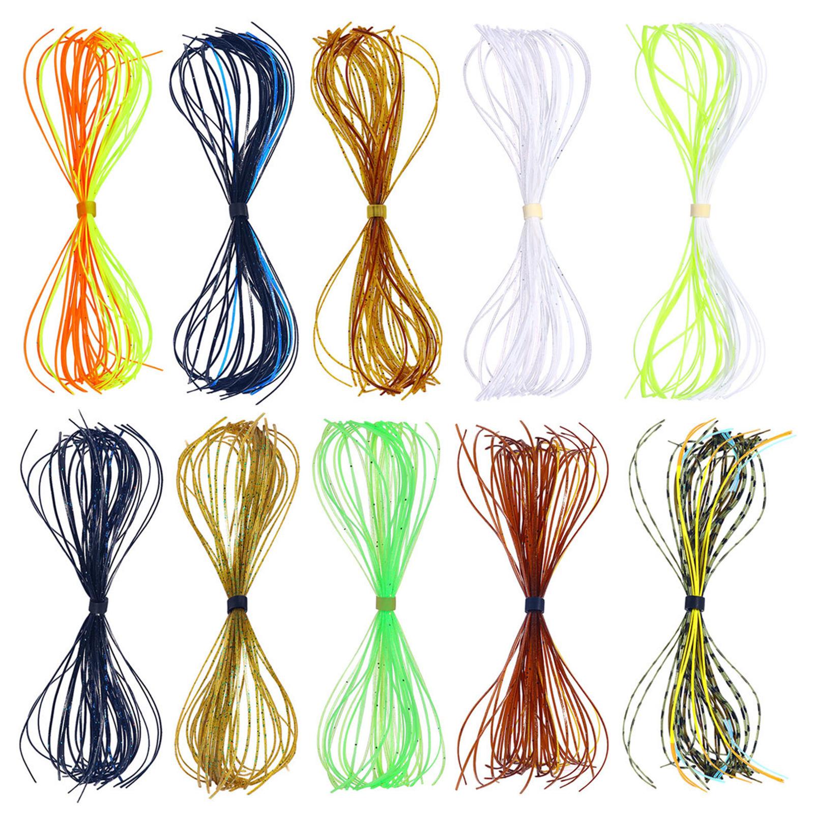 

Fishing Skirt for Lures Silicone Jig Skirt Fishing Skirt Baits Fishing Jig Baits Skirt 10 Bundle Trout Fishing Skirt Set