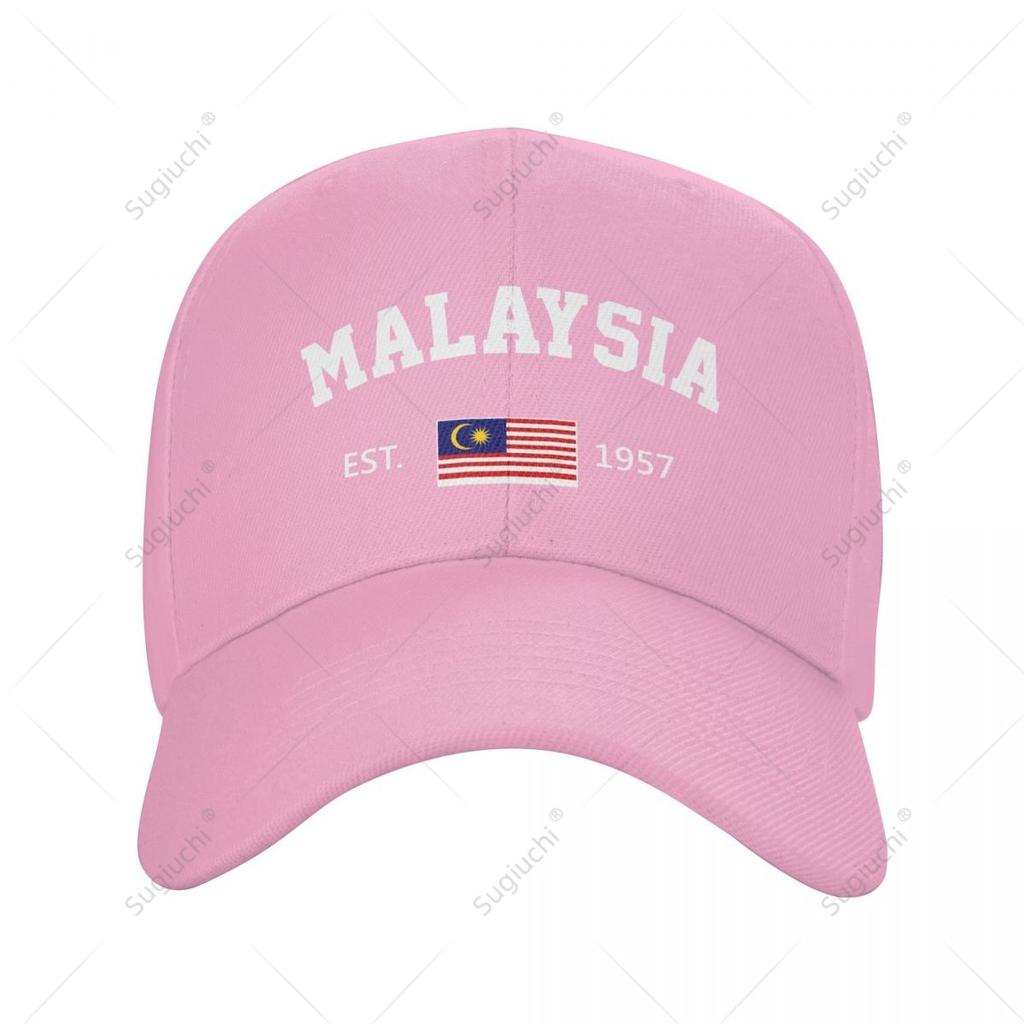 Unisex Baseball Cap Malaysia EST Independence Day Wild Sun Shade Peaked Adjustable Outdoor Caps for Unisex Women