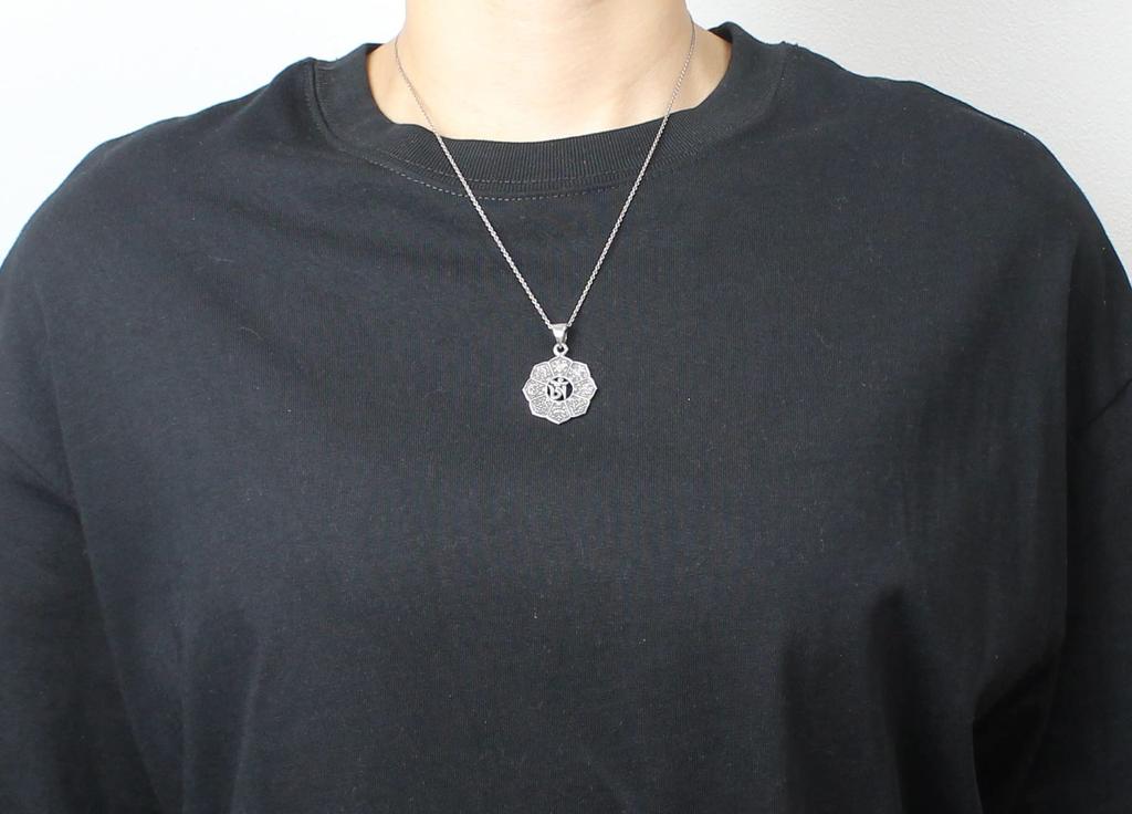 Tibetan Eight Auspicious Signs Eight Treasures Tashitage Pendant Pendant Top Silver 925 Amulet Good Luck