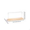 Earring Display Stand Tone Wood Base Jewelry Minimalist Rack Single Layer