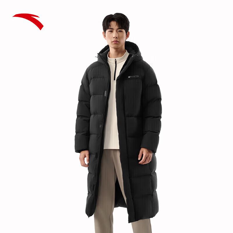 Anta Unisex Water-Repellent Long Down Puffer Jacket