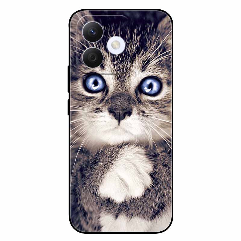 For Honor X60i Case Soft Silicone TPU Cat Lion Fashion Back Cover for Huawei Honor X60i 5G Cases HonorX60i Shockproof Cartoon