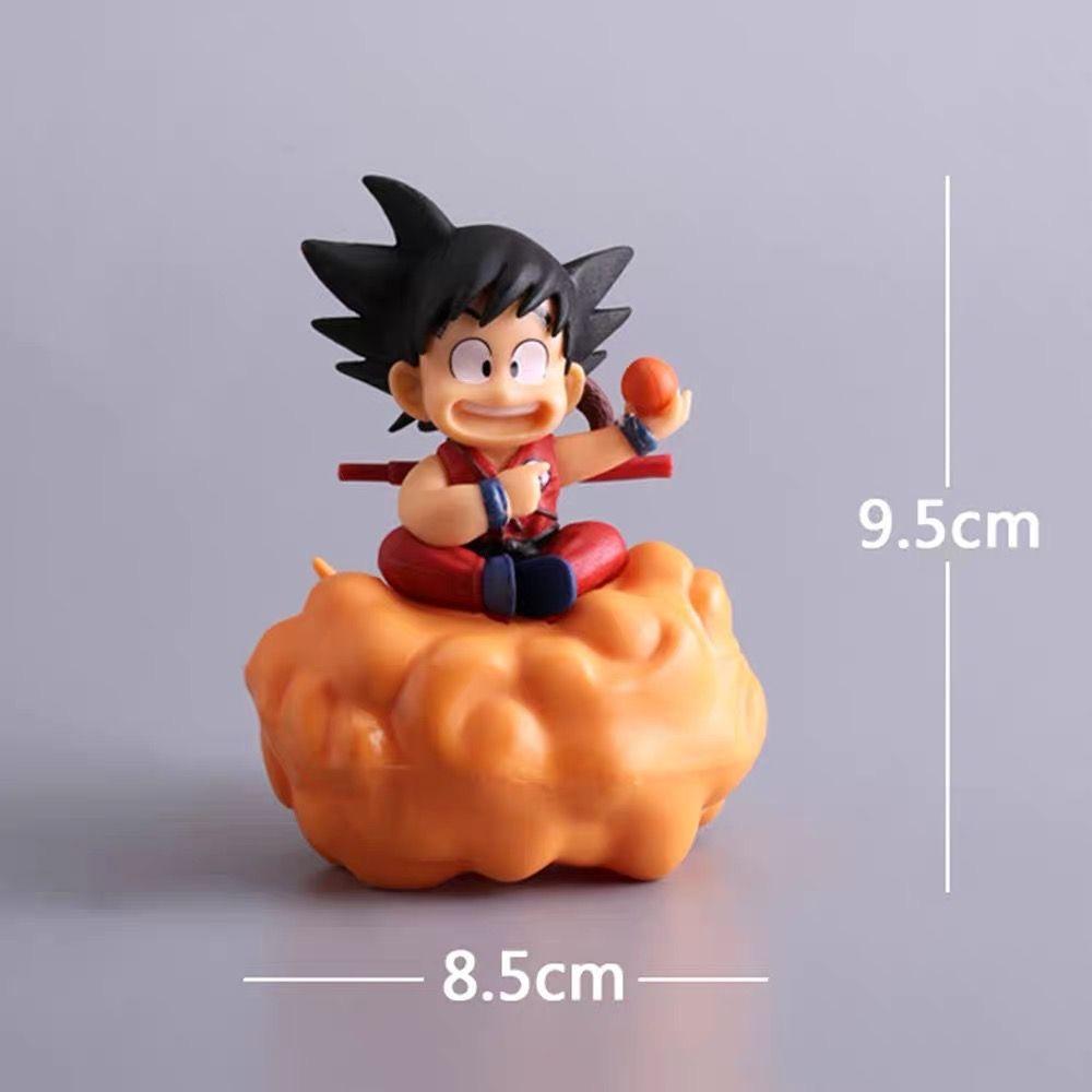 Dragon Ball "Anime-Charakter Wukong auf einer Salto-Wolke sitzend Figur - Anime-Charakter-Sammlung Spielzeug, Kinderpuppen-Geschenk 9,5 cm"