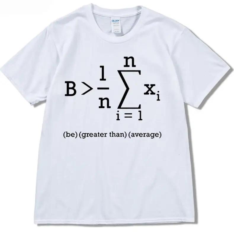 Women's round Collar Short Sleeve T-shirt INS Fashion Mathematical Formula Print Casual Summer Top Polyester Fabric