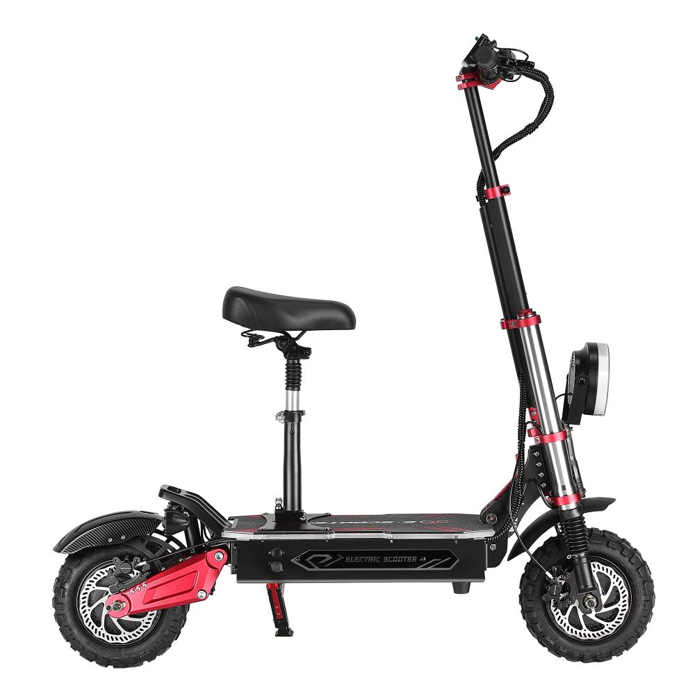 Boyueda S5 Dual Motor E-Scooter, 6000W, 60V38Ah, 120km Range, 85km/h Speed, APP Control, NFC Unlock, 11" Off-Road Tires, Foldable E-Scooter