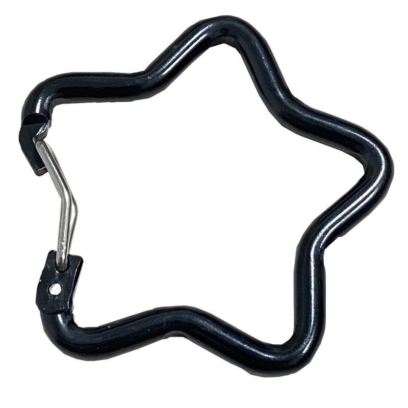 Outdoor Star Shaped Carabiner Clip Keychains For Backpack Camping Hiking Traveling Multicolour