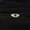 Peridot Gemstone 925 Sterling Silver Handmade Jewelry Designer Zircon Ring For Anniversary Gift CZR-15-4