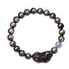 Natural Rainbow Cat's Eye Obsidian Pixiu Bracelet for Women C Jinbao Crystal Beaded Men's Bracelet Gift