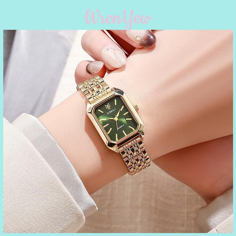 Ladies Square Fashion Watch With Quartz Movement For Casual Wear
