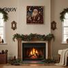 Christmas Faux Pearl Painting Kit Xmas Art Kit, Santa Claus Reindeer DIY Holiday Projects for Families Sparkling 3D Festive Wall Craft Adults, Winter