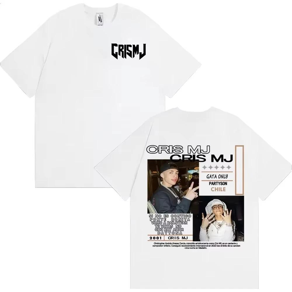 2026 Graphic Tshirts Rapper CRIS MJ Album Tour Unisex Women Vintage 90s Hip Hop Street Tshirt Casual Male  T Shirt