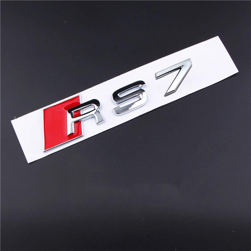 3D Metal Badge Stickers For S2 S line S3 S4 S5 S6 S7 S8 RS3 RS4 RS5 RS6 RS7 RS8 Car Logo Emblem Trunk Decoration Accessories AX2s38