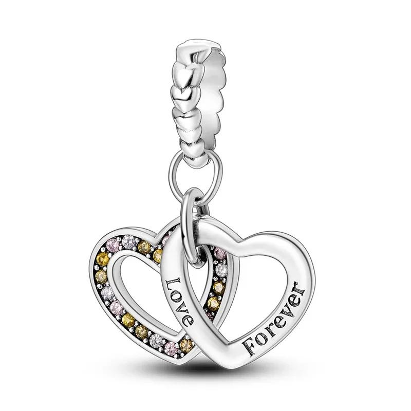 925 Sterling Silver Beads Yellow Moon Sunflower Butterfly Giraffe Beads Pendant Charms Fit 4mm Aperture Bracelet Jewelry Making