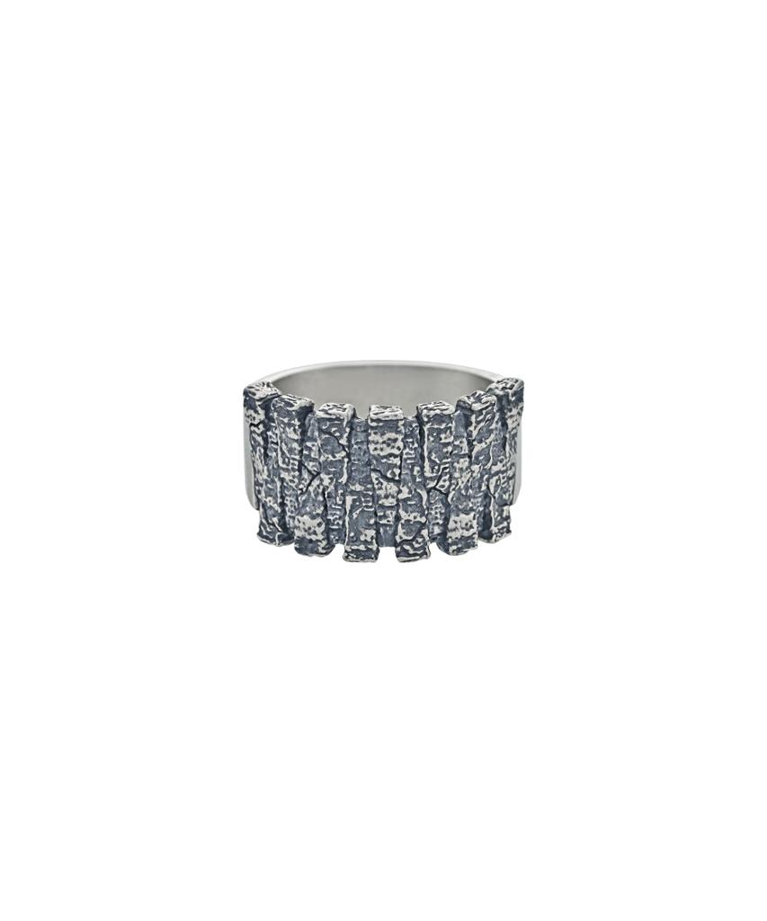 Thestillroom [Silver] #R2527 Crack Texture Ring