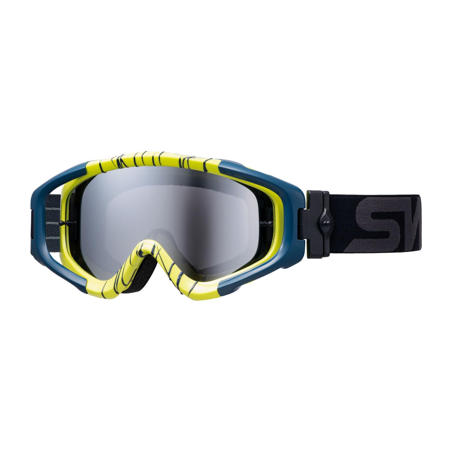 

motorcycle goggles LIM lime yellow mirror lens model for dirt and motocross [Swans] Japanese-made MX-TALON-M bikes,
