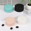 1PC PU Leather Round Portable Mini Travel Earring Necklace Jewelry Case Organizer Box Travel