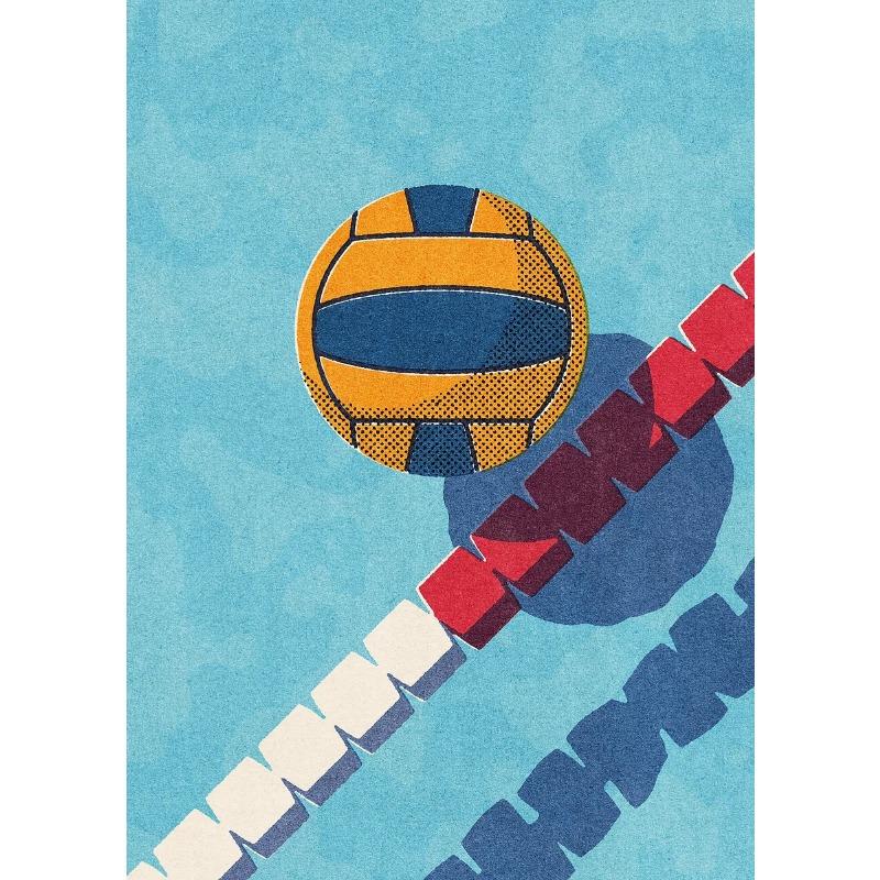 Modern Minimalist Ball Sports Art Poster Picture Canvas Print Engraving Wall Art Boy Room Office Gym Home Decoration Frameless