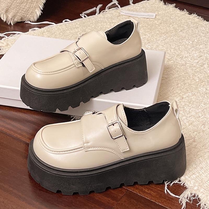 Fashion Women's Platform Loafers Female Luxury Brand High Quality Leather Shoes 2025 Trend Casual Slip On Ladies Flats Shoes