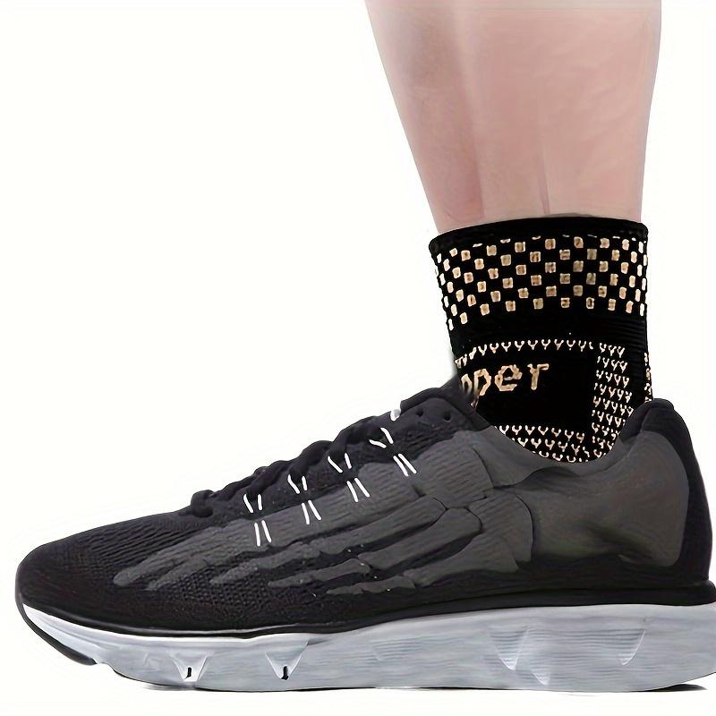 2Pcs Copper Ankle Brace,Infused Ankle Support Compression Sleeve for Men Women,for Foot Pain,Sprained Ankle,Recovery,sports