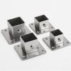 Universal Wall Mounted Pipe Bracket Heavy Duty Steel Construction Side Mount Flange Base Brackets For Closet Rod