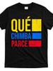 Men'S Graphic Tee-Que Chimba Parce Colombia Flag Retro Vintage Colombian