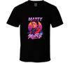 Marty Mcfly Geleceğe Dönüş Retro 80'ler Neon Portre Film Unisex Tişört
