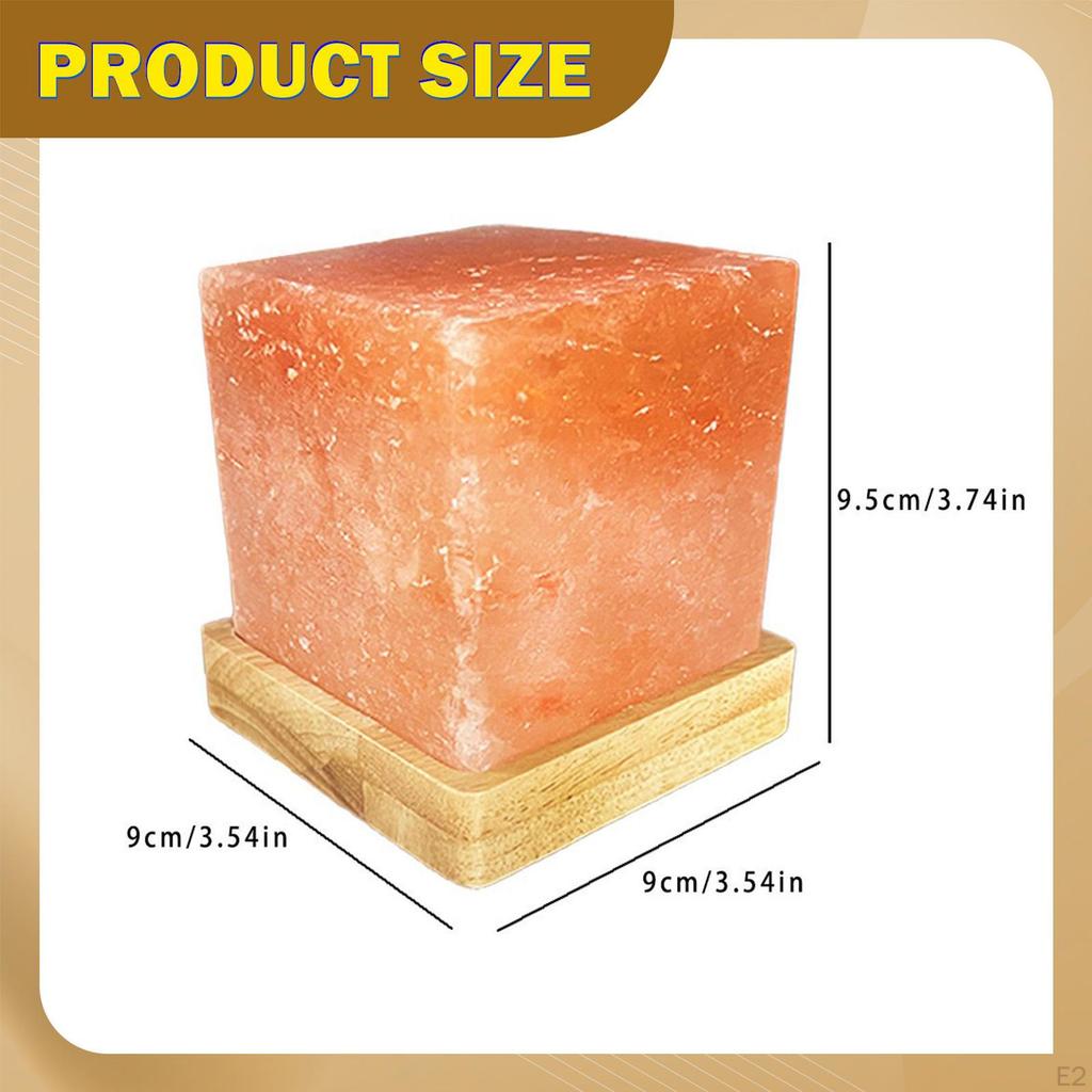 Salt Lamp NightStand Light Gift Compact Decorative Decor Night for Desk Room Home Table