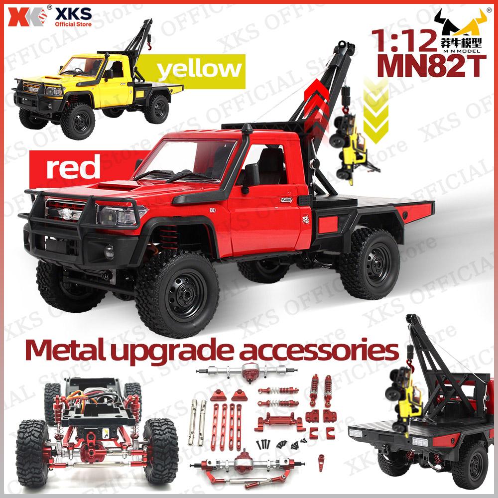 Xks Mn82T Lc79 1:12 Scale Rc Car 4Wd 2.4G Remote Control Pickup Crane - Off-Road Climbing Toy For Kids Christmas Gift