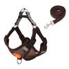 Reflective Breathable Suede Dog Harness and Leash Set for Small Dogs