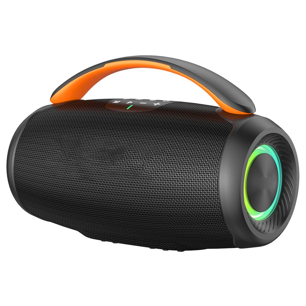 50W Portable BT 5.3 Speaker with RGB Lights, IPX6 Waterproof Outdoor Speaker, 6000mAh Rechargeable Sound Box, AUX TF