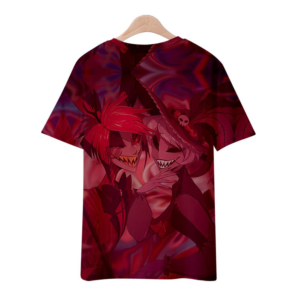 10 Colors Summer Fashion Women/Men's Casual Anime Hazbin Hotel Printed Cosplay Short Sleeve T-shirts