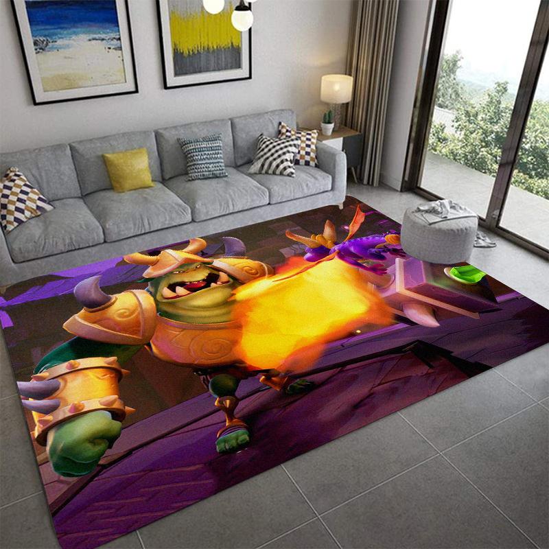 S-Spyro's Dragon Printed Carpet Fashion Yoga Mat Non-Slip Carpet Bedroom Decoration Outdoor Carpet Bedroom Birthday Gift