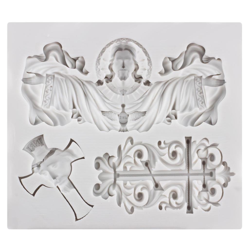 Ježíš Silikonová forma Ježíš Fondánové formy Nástroje na zdobení dortů Topper na cupcake Cukroví Pryskyřice Hlina Čokoláda Gumpaste forma