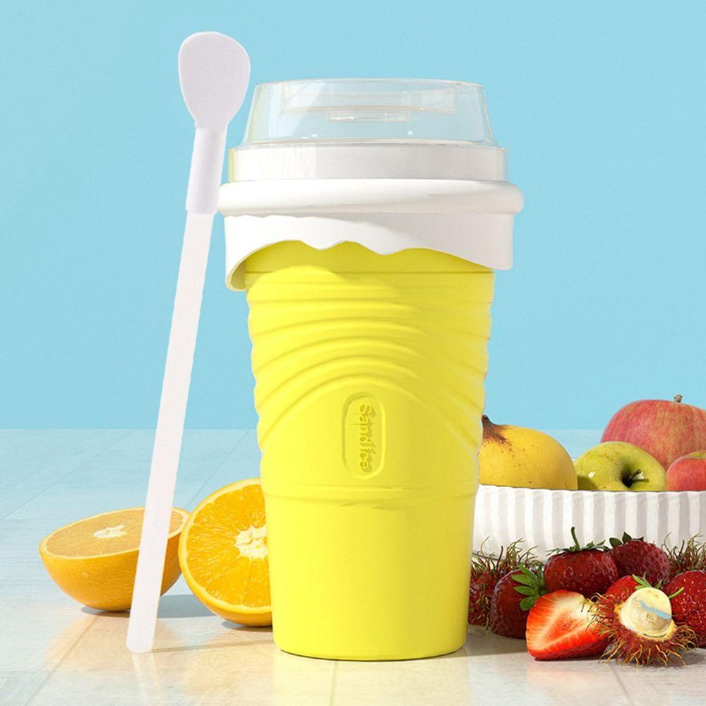 500 ML DIY Quick-Frozen Summer Smoothie Cup Large Capacity Cooling Milkshake Bottle Squeeze Portable Slushy Maker Cup