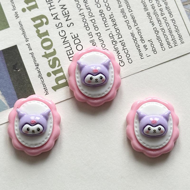 10 Pcs New Kawaii Cartoon Kitten Anime Characters Resin Scrapbook Diy Jewelry Gift Bow Knot Decorate Hairpin Accessories A26