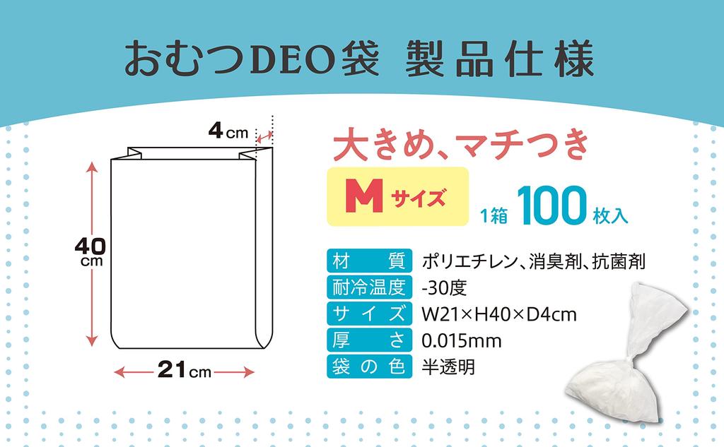 WhiteLapin DEO Diaper Bags Odorless Diaper Bags Using Patented Technology Co., Ltd. (200 Count) - (200 Count)