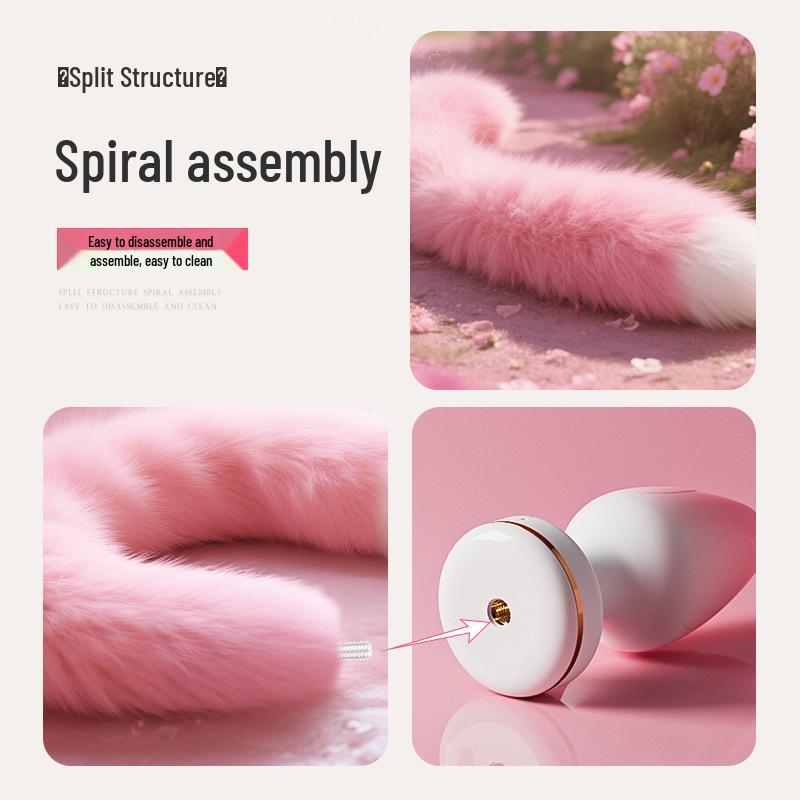 Wireless Remote Fox Tail Anal Plug - Strong Vibration Adult Toy for Stimulation and Flirting