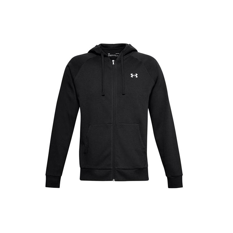 Men s Under Armour Casual Sports hooded Long Sleeves Jacket Black 1357106-001 XL