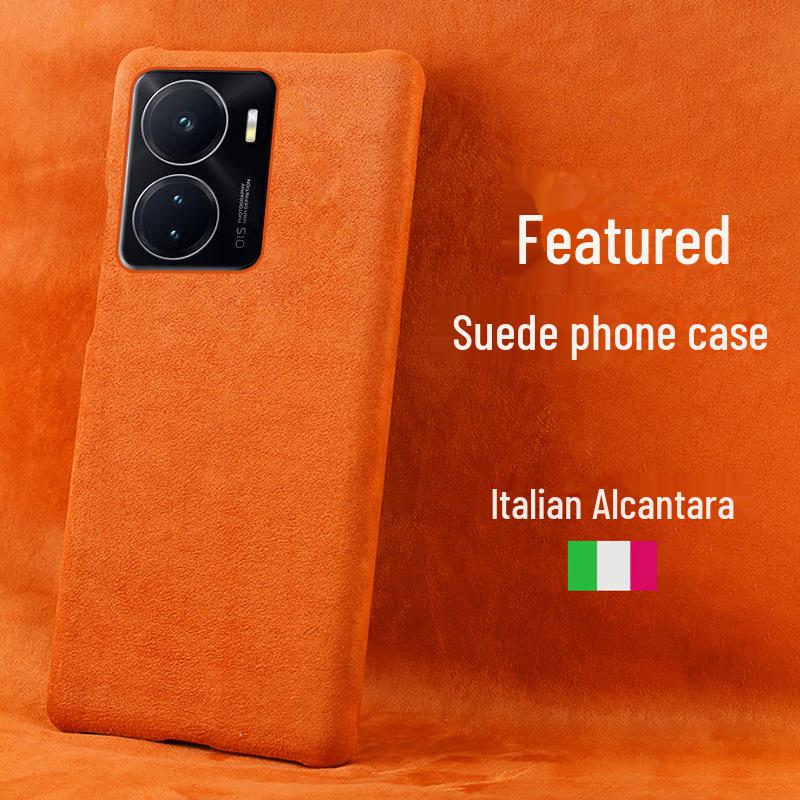 Luxury Suede Half-Cover Case for iQOO Z6 - Ultra-Thin Protection