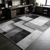 Minimalism Black White Gray Geometric Study Carpet Antiskid Easy Cleaning Living Room Rug Washable Room Decoration Home Mat