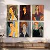 1pc Modern Amedeo Modigliani Painting  Poster Paper Print Home Bedroom Entrance Bar Cafe Art Painting Decoration