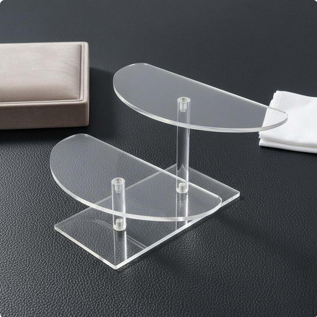 Acrylic Jewelry Display Stand Untangled Storage Large Capacity Stepped