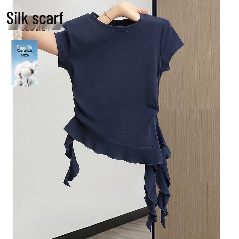 Women s Slim Fit Short Sleeve Round Neck T-shirt S