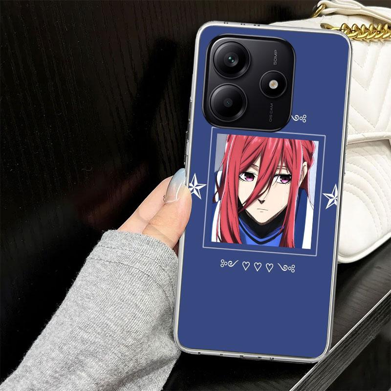 Blue Lock Chigiri Hyoma Case for Xiaomi Redmi Note 14 13 12 11 Pro Plus Phone Cover 14S 12S 11S 11E 11T 10S 10 9S 9 Silicone Fun