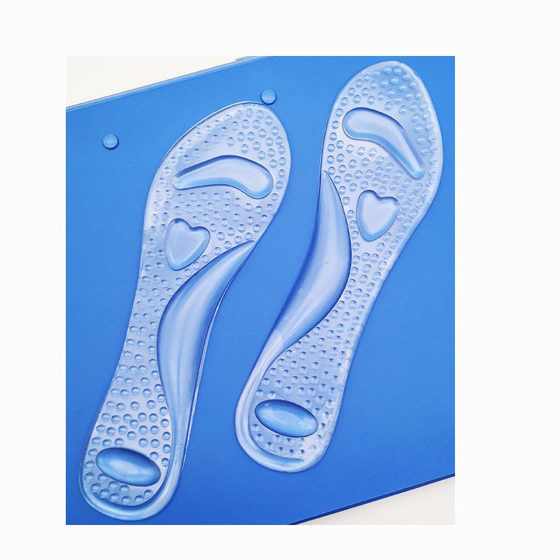 Women's Heart-Shaped Silicone Massage Insoles for High Heels