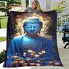 Buddhism Faith Sakyamuni Buddha Guanyin Bodhisattva Religion Blanket Soft Throw Blanket for Home Pray Bedroom Beds Sofa Cover