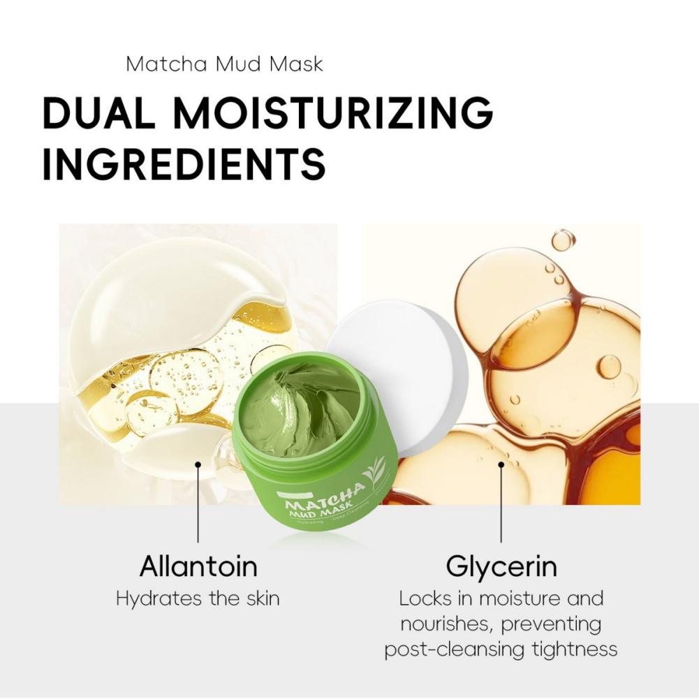 Matcha Mud Mask Hydrating Deep Cleansing Oil Control Mask
