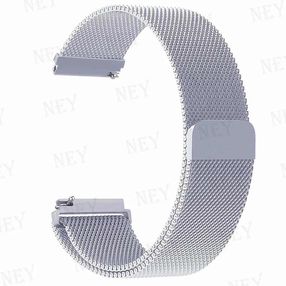 20mm/22mm Milanese Loop For Amazfit GTS/4/2e/3/2/GTS2 Mini/GTR 47mm/GTR2/3/4/Pro stratos Metal Bracelet Amazfit bip 3 pro strap